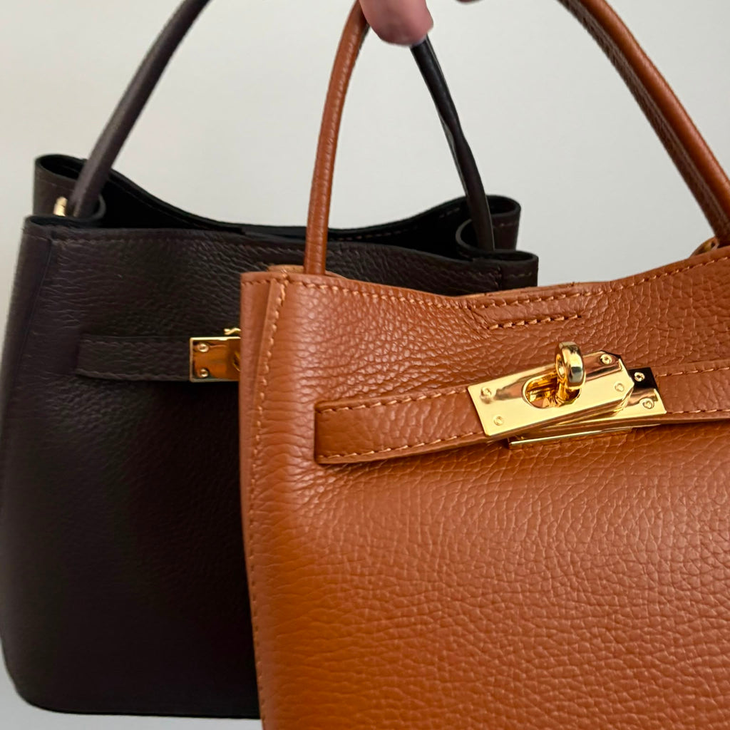 The Bag Collection - Medium Cognac Bag - Tas