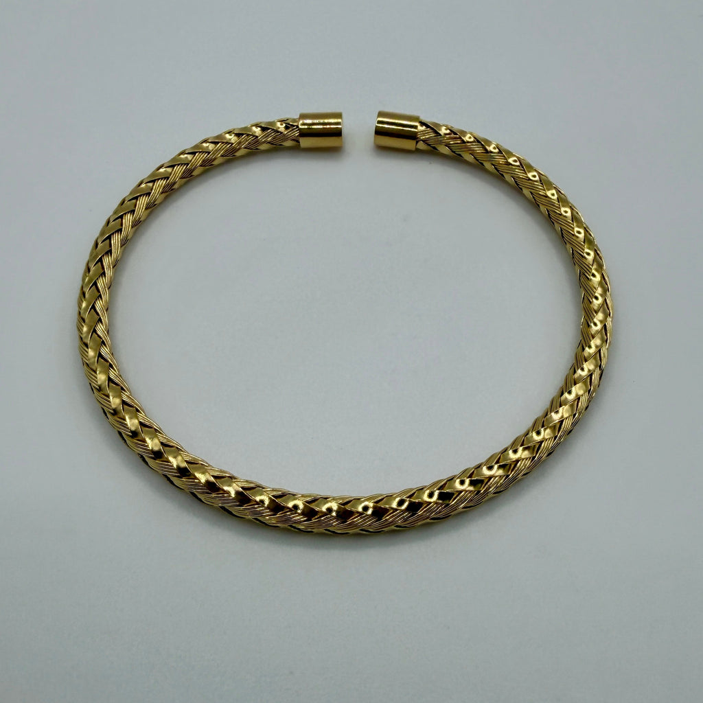 The Basics - Soft Braid Bracelet - Goud