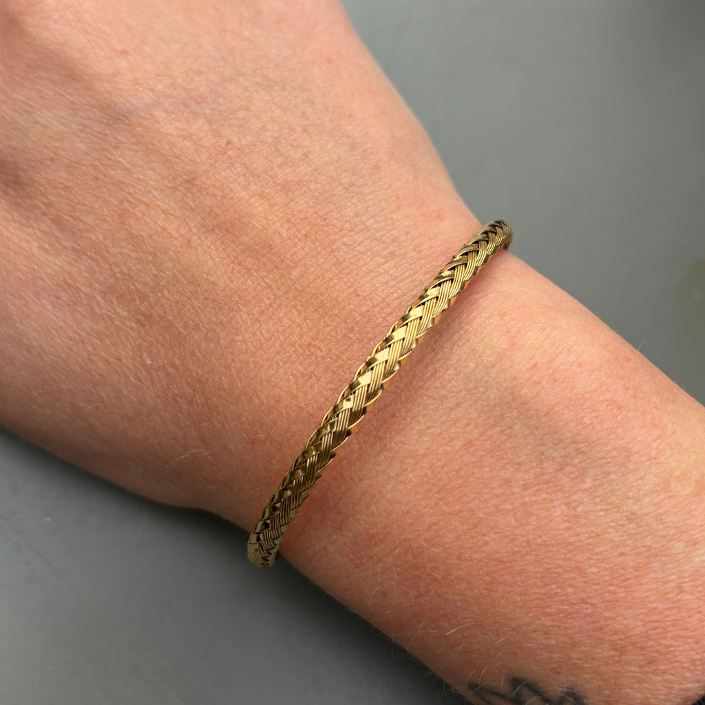 The Basics - Soft Braid Bracelet - Goud