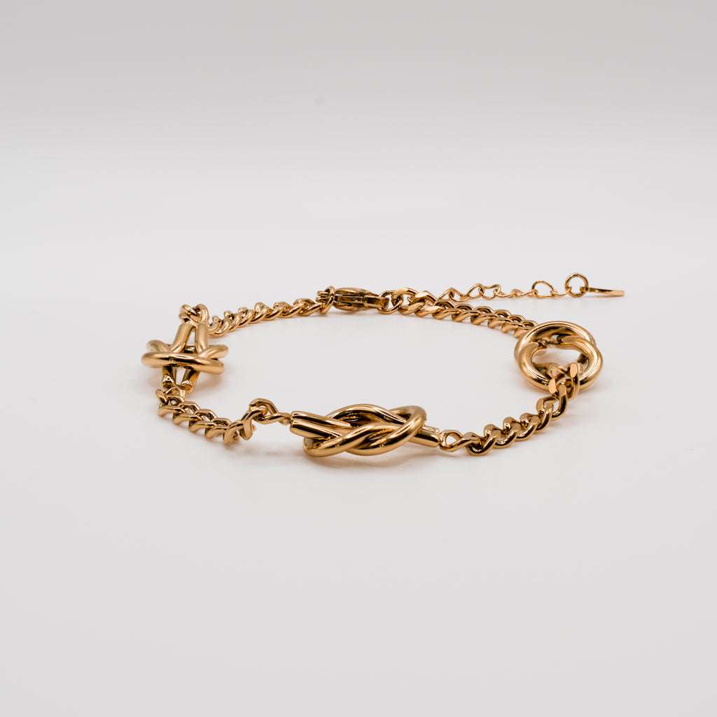Paris Love knot bracelet - goud