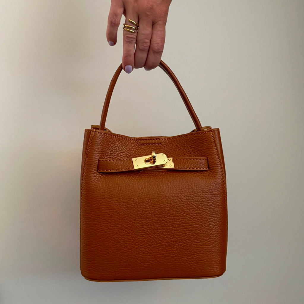 The Bag Collection - Medium Cognac Bag - Tas