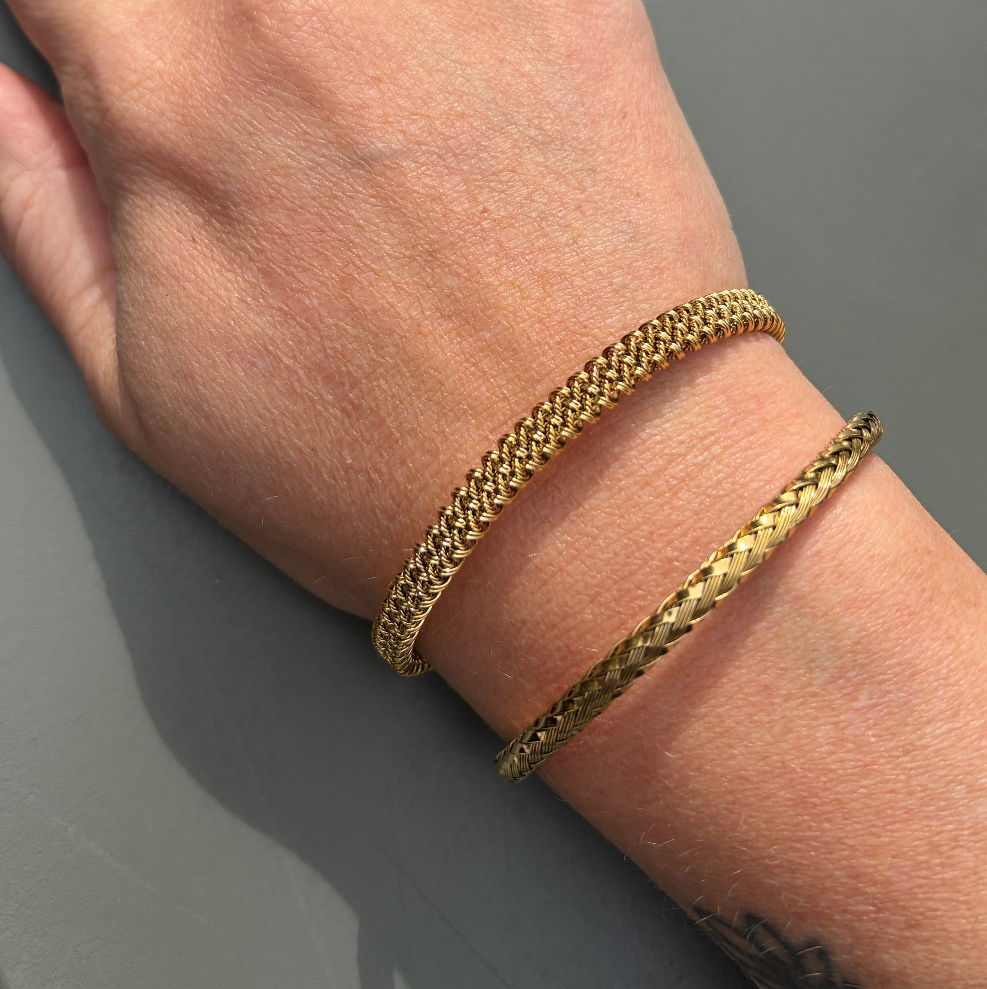 The Basics - Soft Braid Bracelet - Goud