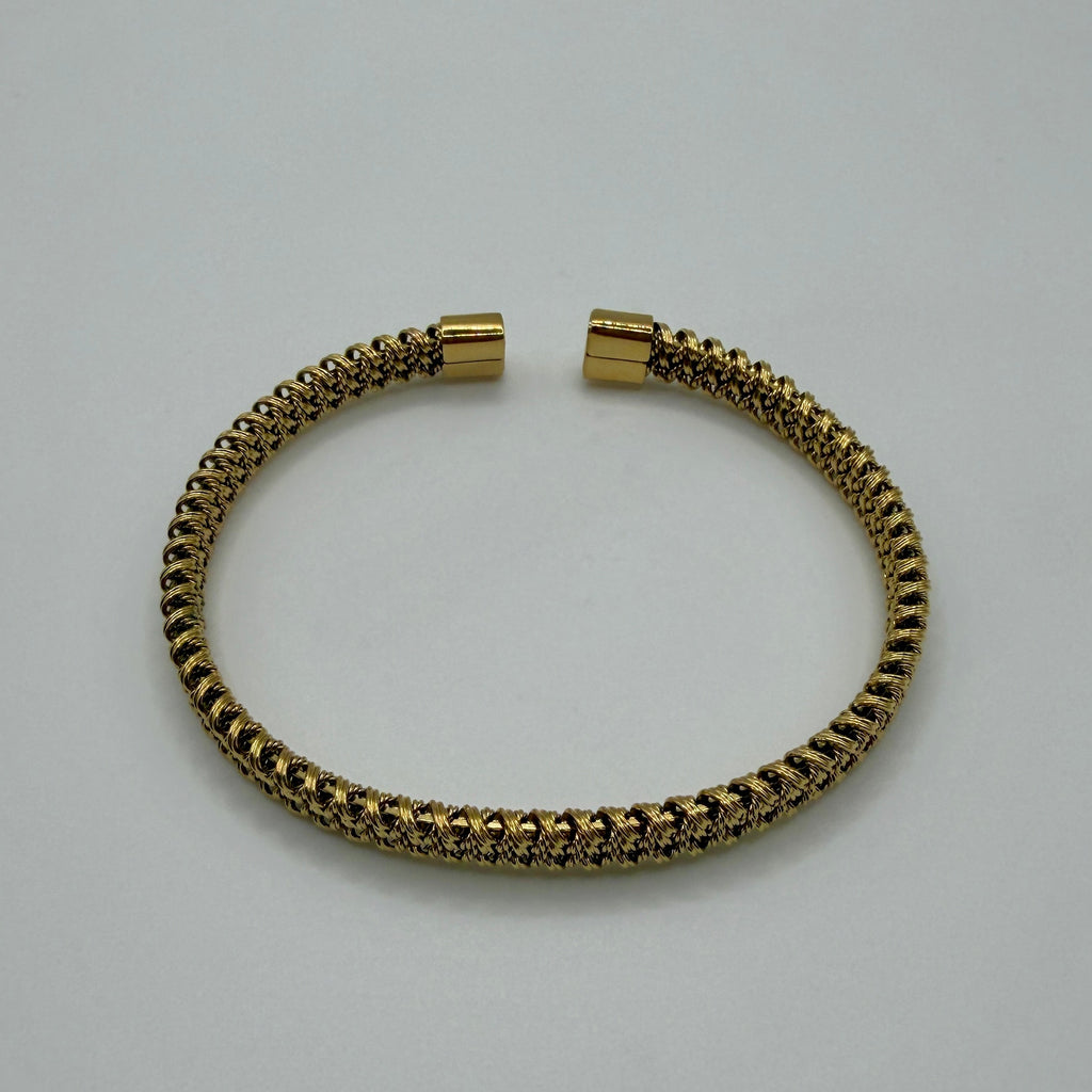 The Basics - Soft Twisted Bracelet - Goud