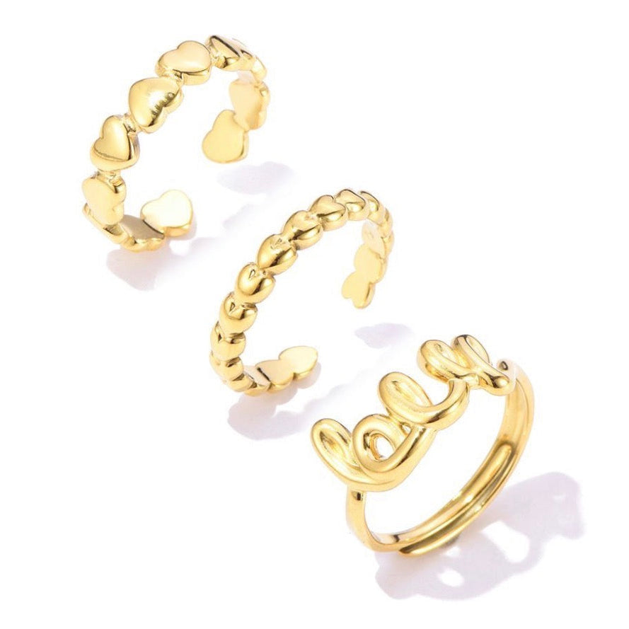 The Heart Collection - Big Hearts Ring - Goud