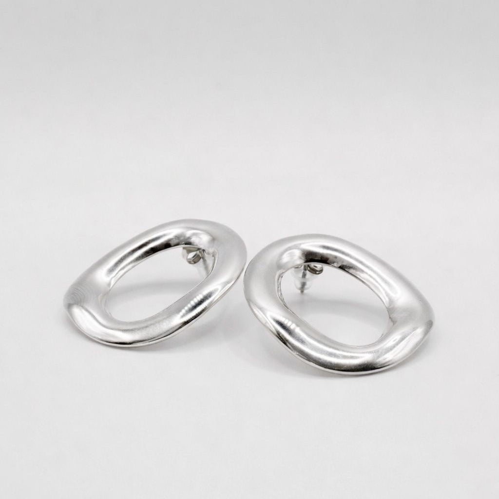 Under the Paris sky oorbellen - zilver