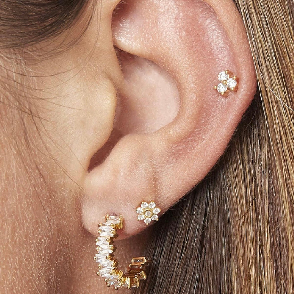 The Basics - Triple piercing - goud