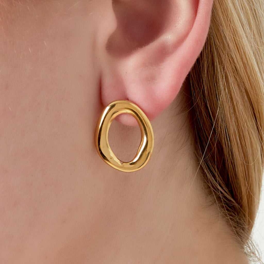 The Basics - Under the sky oorbel medium - zilver