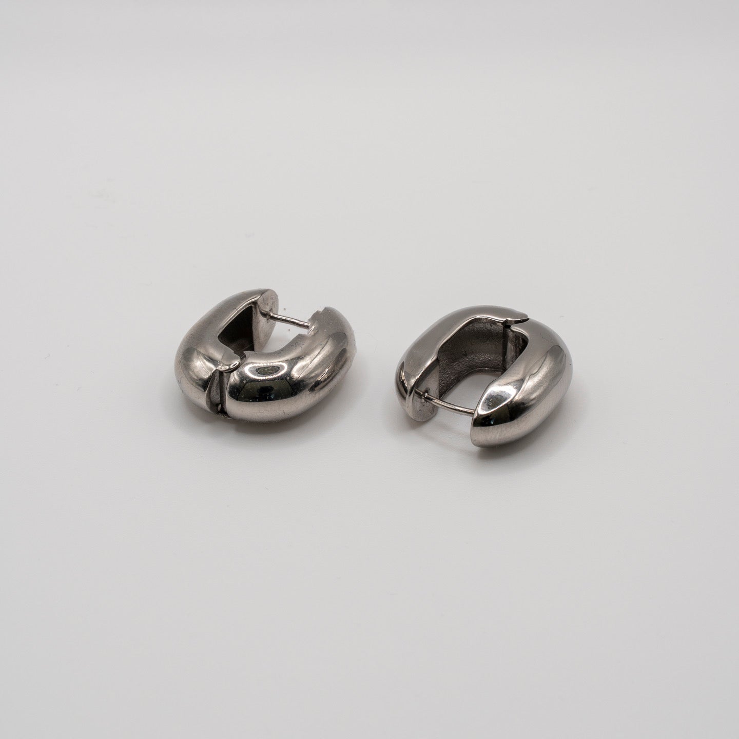 The Basics - The Square Hoops oorbellen - zilver