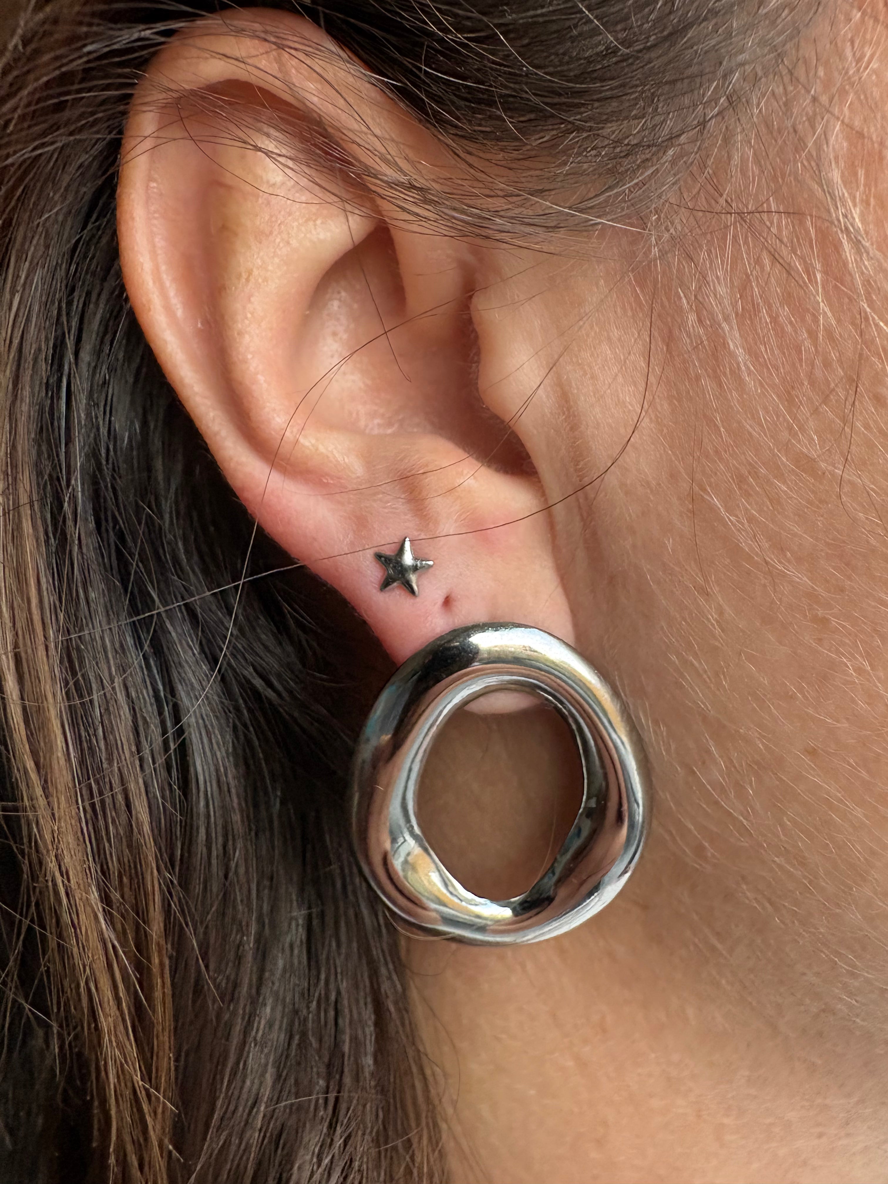 Under the Paris sky oorbellen - zilver