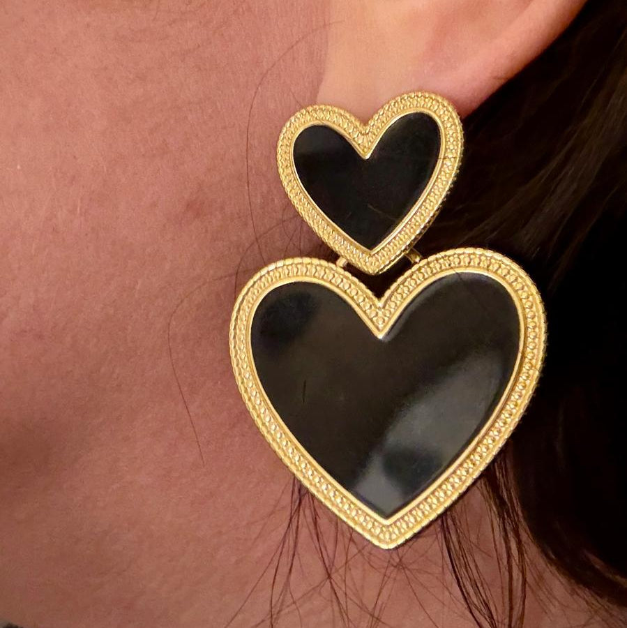 The Heart Collection - Midnight Love Oorbellen - Goud