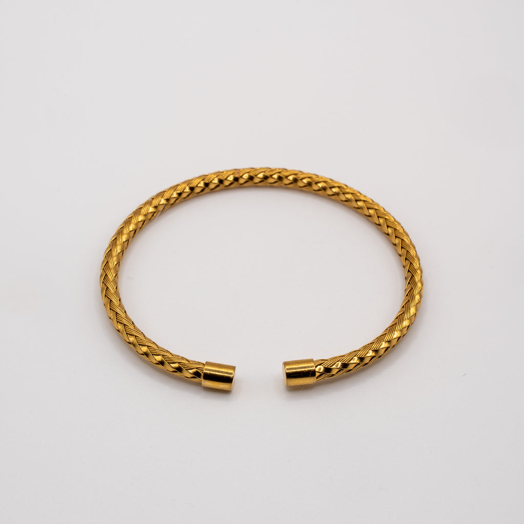 The Basics - Soft Braid Bracelet - Goud