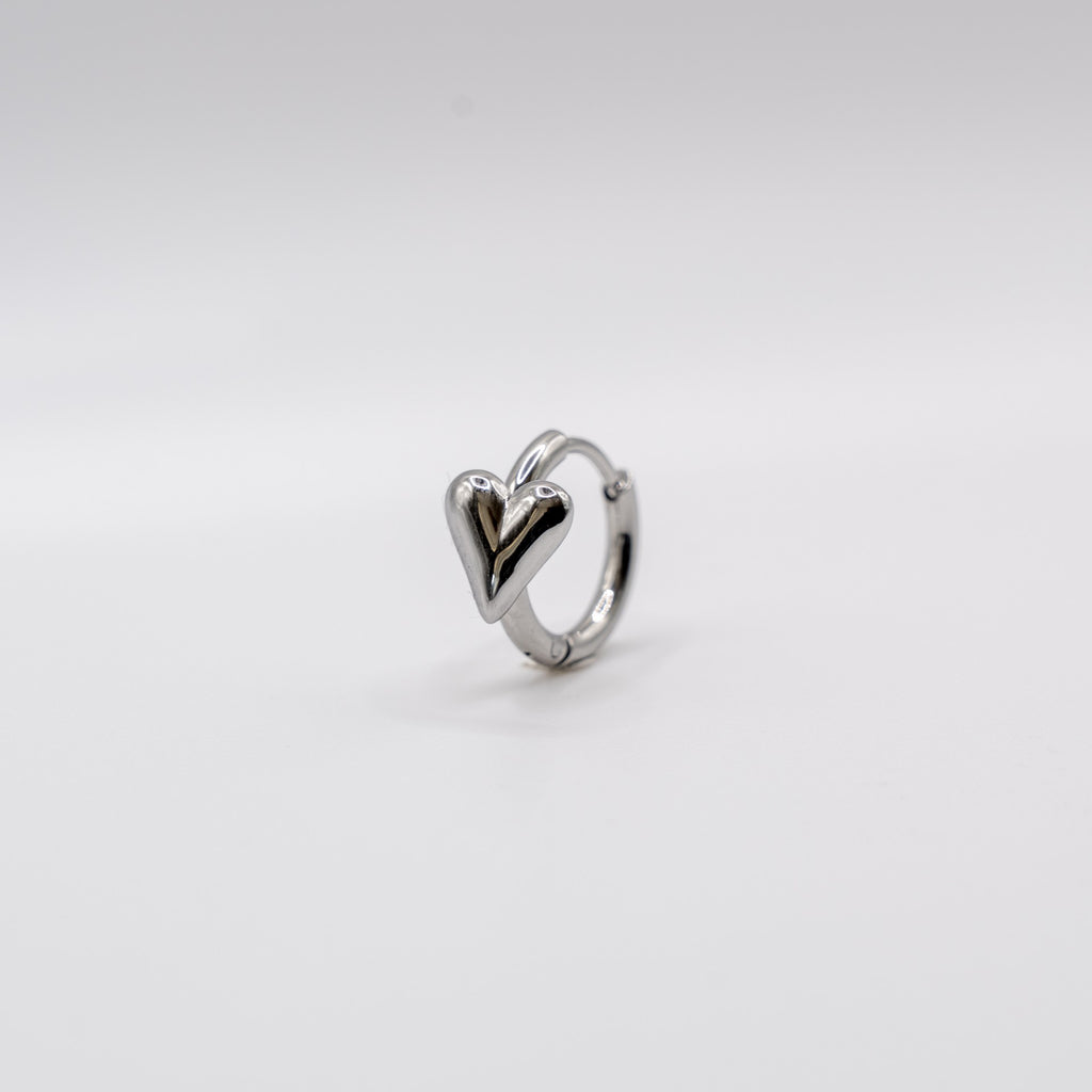 Mon coeur oorbellen - zilver