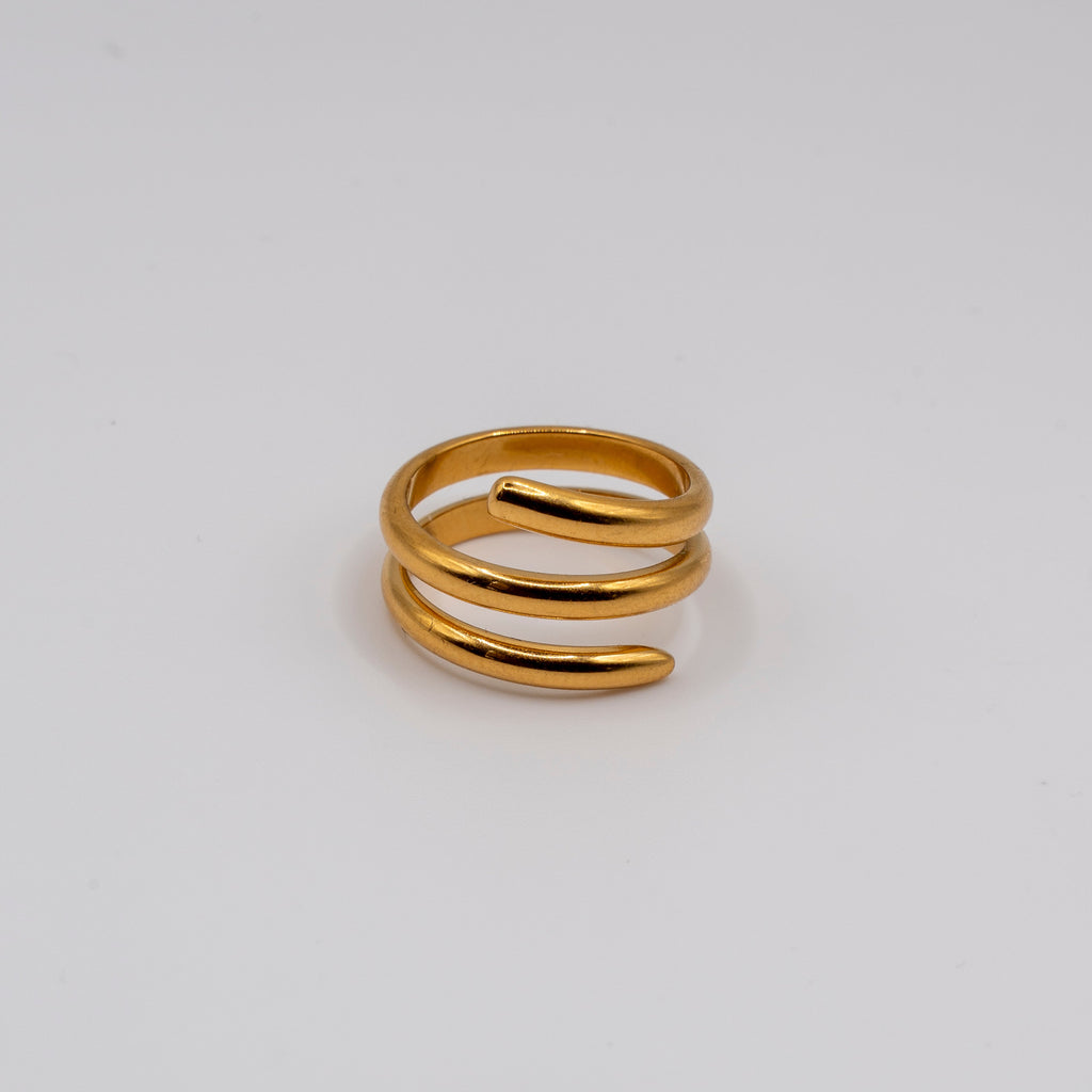 The Basics - Spiral ring - goud