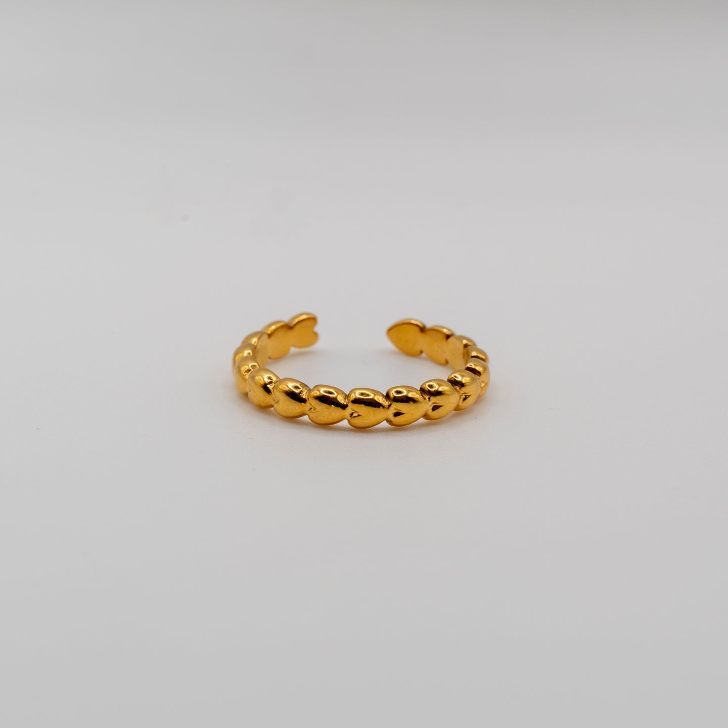 The Heart Collection - Small Hearts Ring - Goud