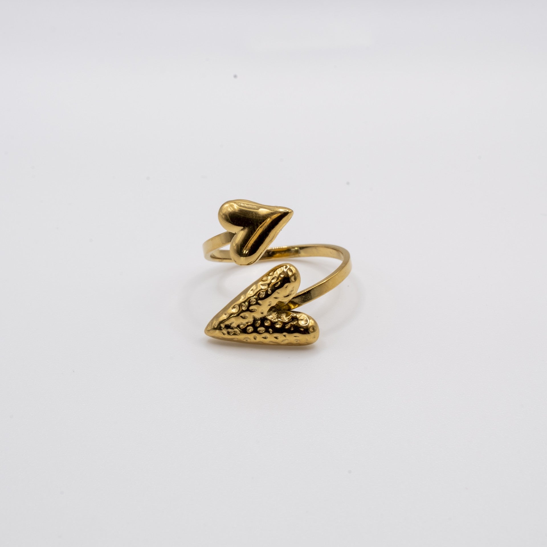 Dual amour ring - goud